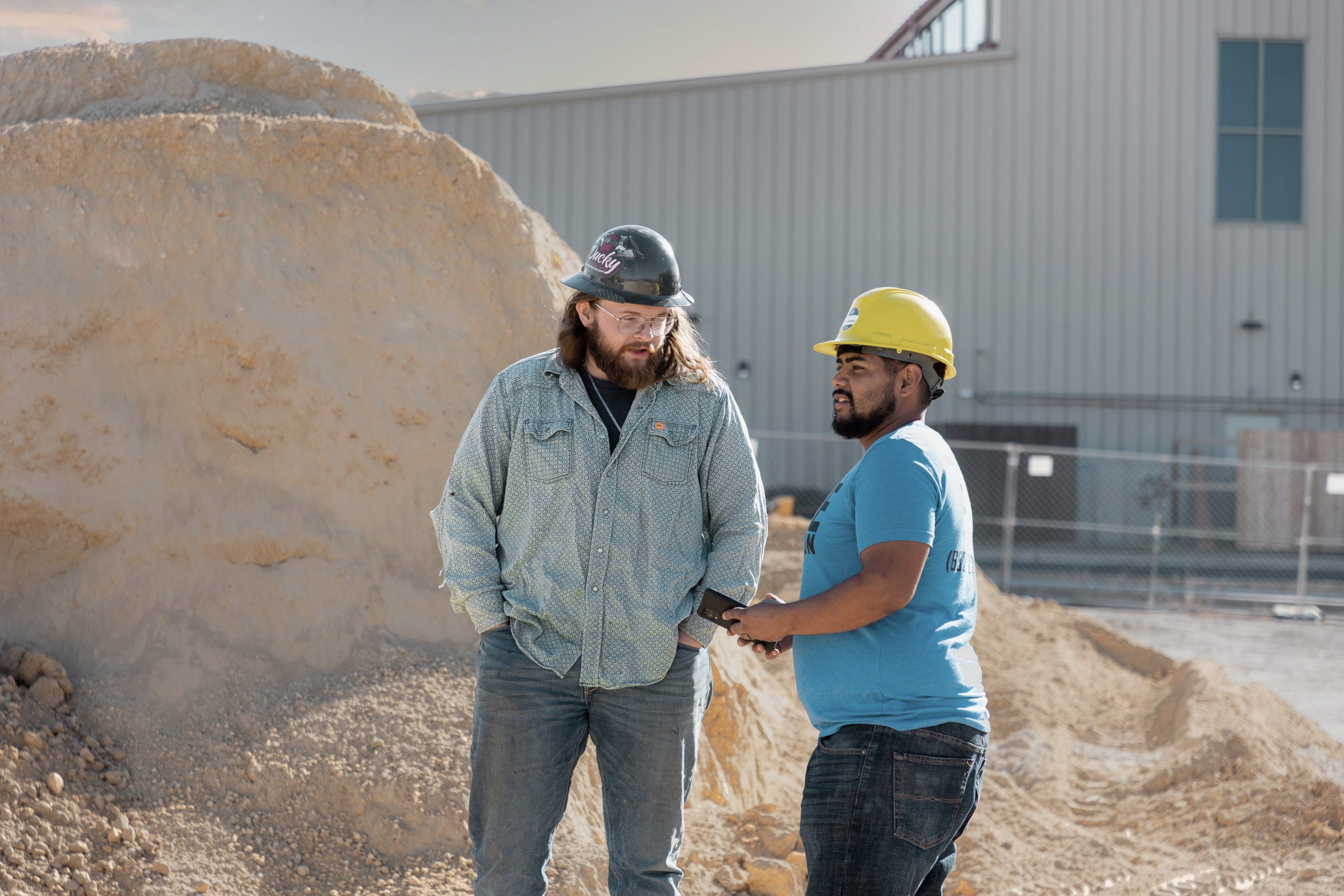 About Us - Team Meeting on Site